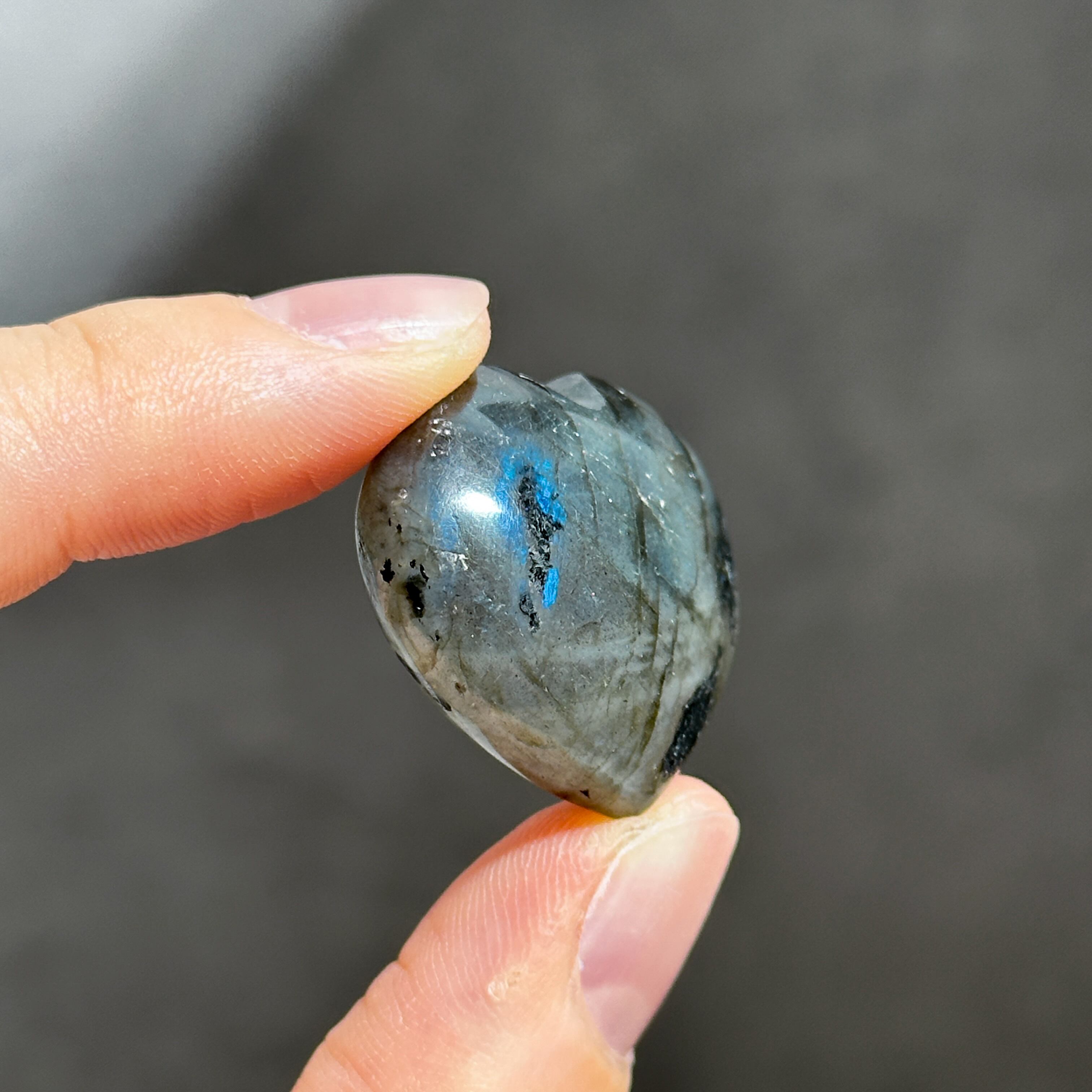ラブラドライト ハート 77◇ Labradorite ◇天然石・鉱物