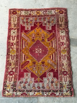 【送料込み】Kayseri カイセリ   デッドストック　未使用品　アンティークラグ   TRB4541