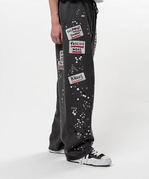 【26SS】Maison MIHARA YASUHIRO ミハラヤスヒロ / スウェットパンツ ステッカーデザイン / Embellished Sticker Sweat Pants