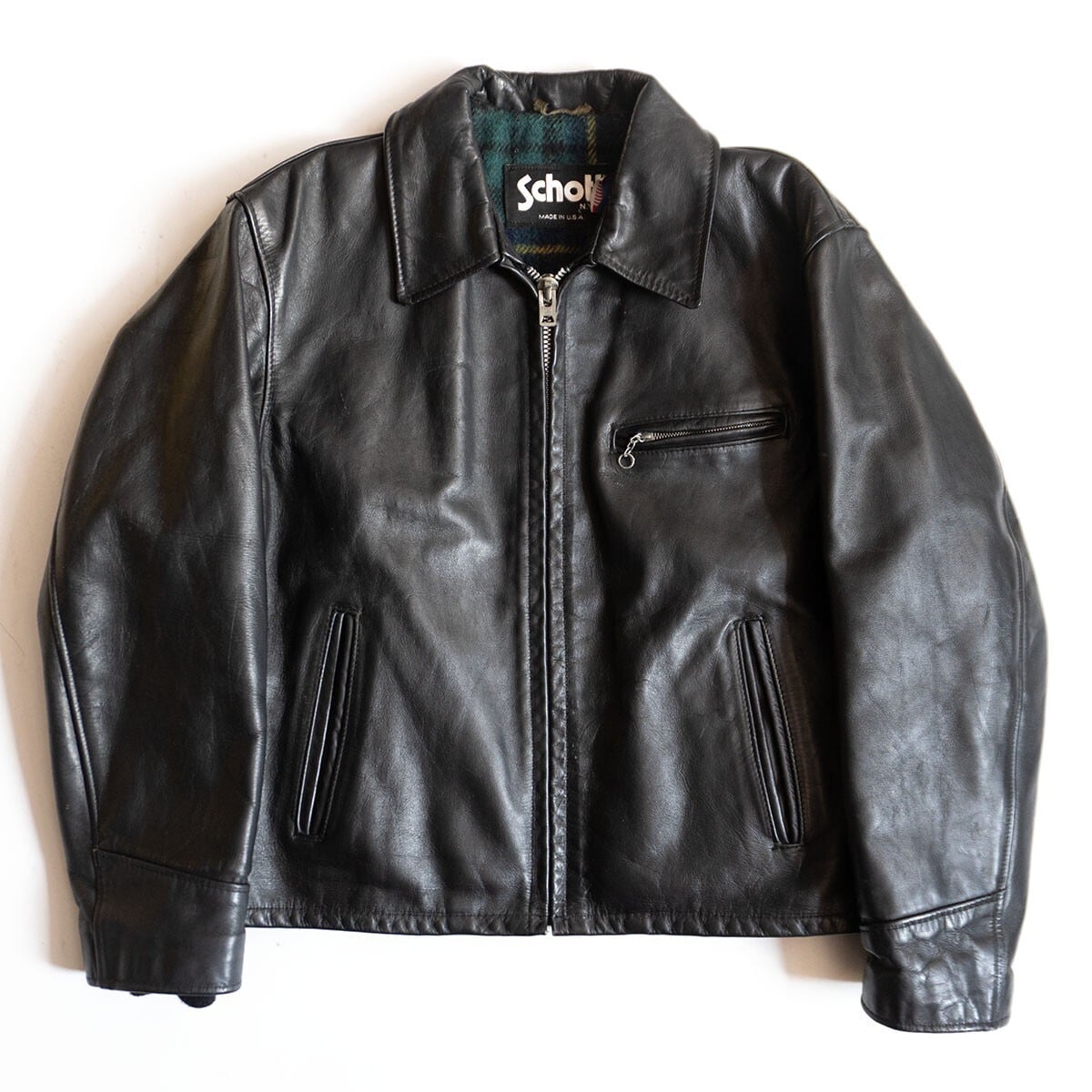 BILTBUCK】Lot.574 Horsehide Johnson Riders Jacket BLACK