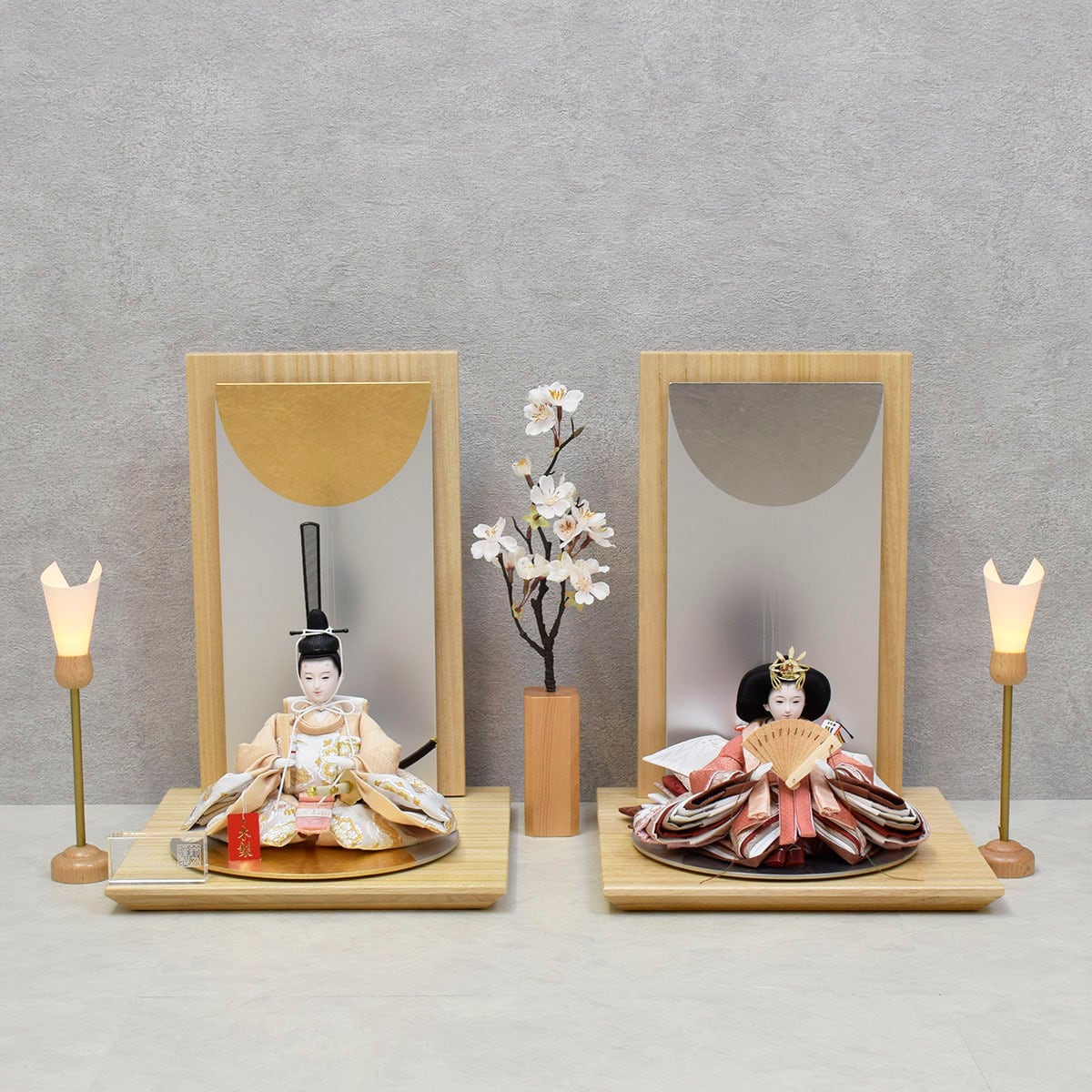 雛人形 親王飾り【盈月】えいげつ｜おしゃれ｜モダン｜今どき
