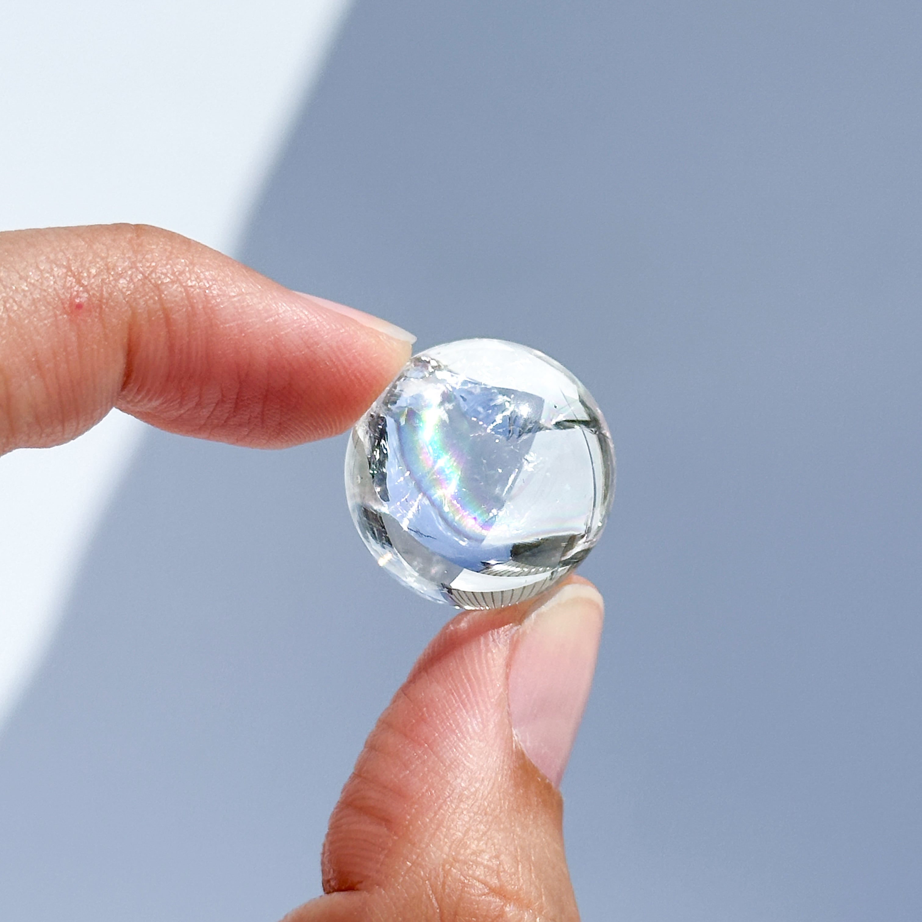 クリア(クラック)クォーツ スフィア 3個set 03◇ Clear Quartz