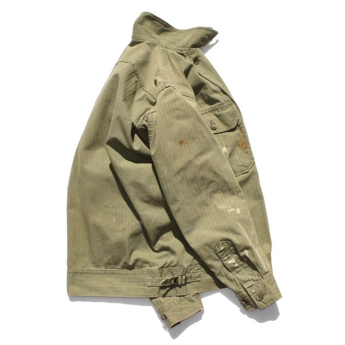 US ARMY M-41 M-42 HBT Vintage Field Jacket [Early 1940s-] 34-36 