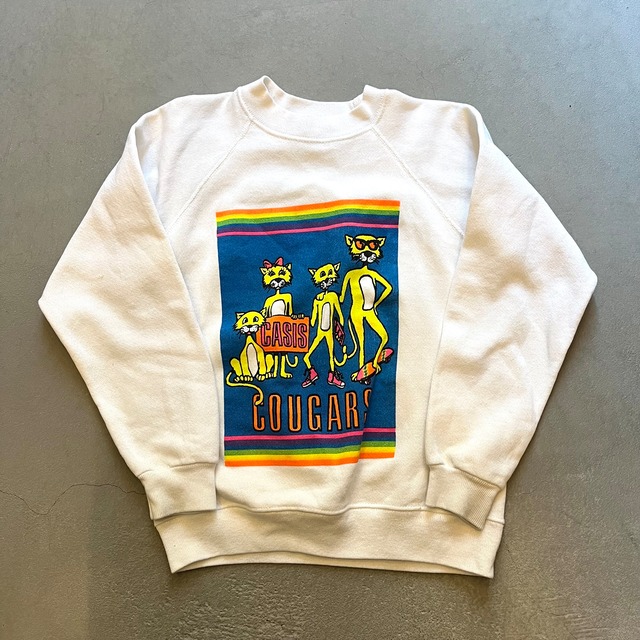 【130】kids vintage　sweatshirt　/　neoncolor