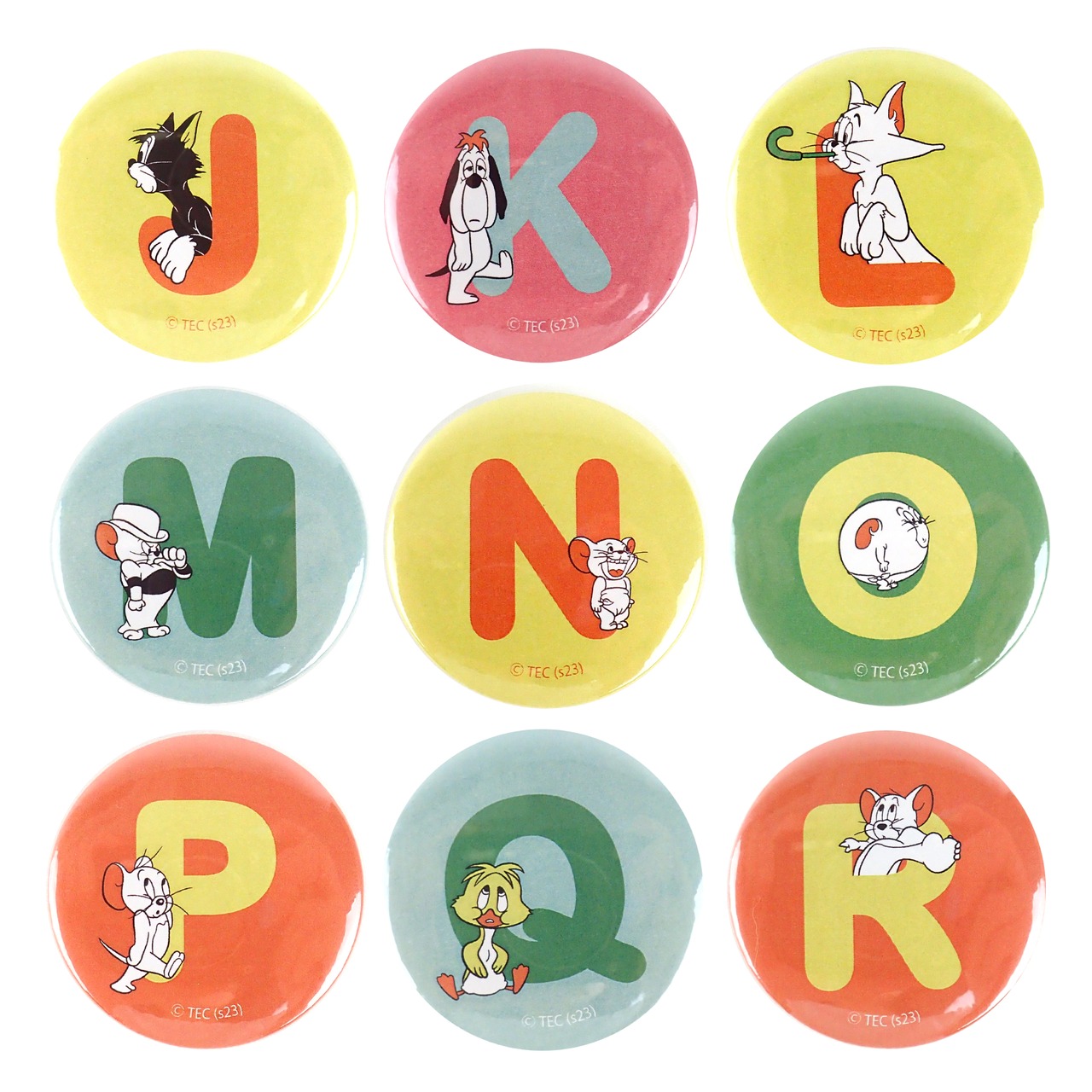F238252_TOM and JERRY×Flapperアルファベット缶バッチ - 7