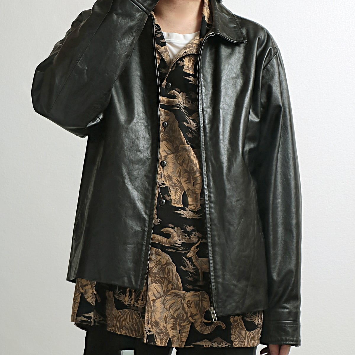 90s GAP シングル レザー ジャケット 古着 used | khaki select clothing