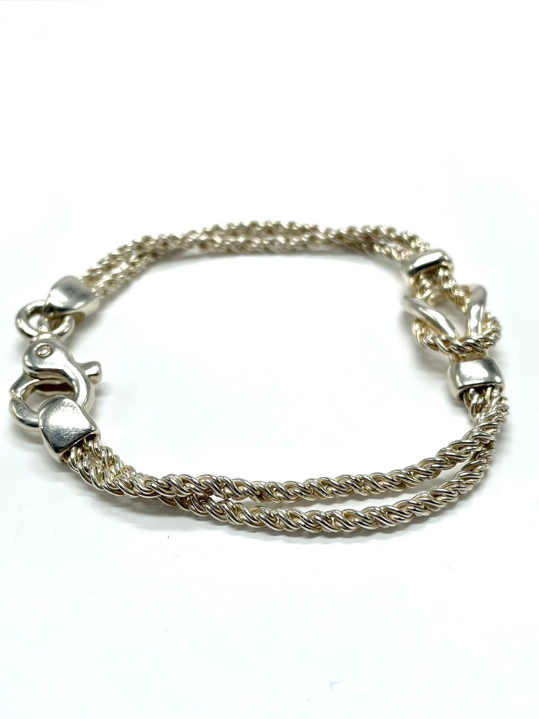 Tiffany&co ダブルロープ ブレスレット SV925 | CREE VINTAGE Tiffany&co ダブルロープ ブレスレット SV925 | CREE VINTAGE