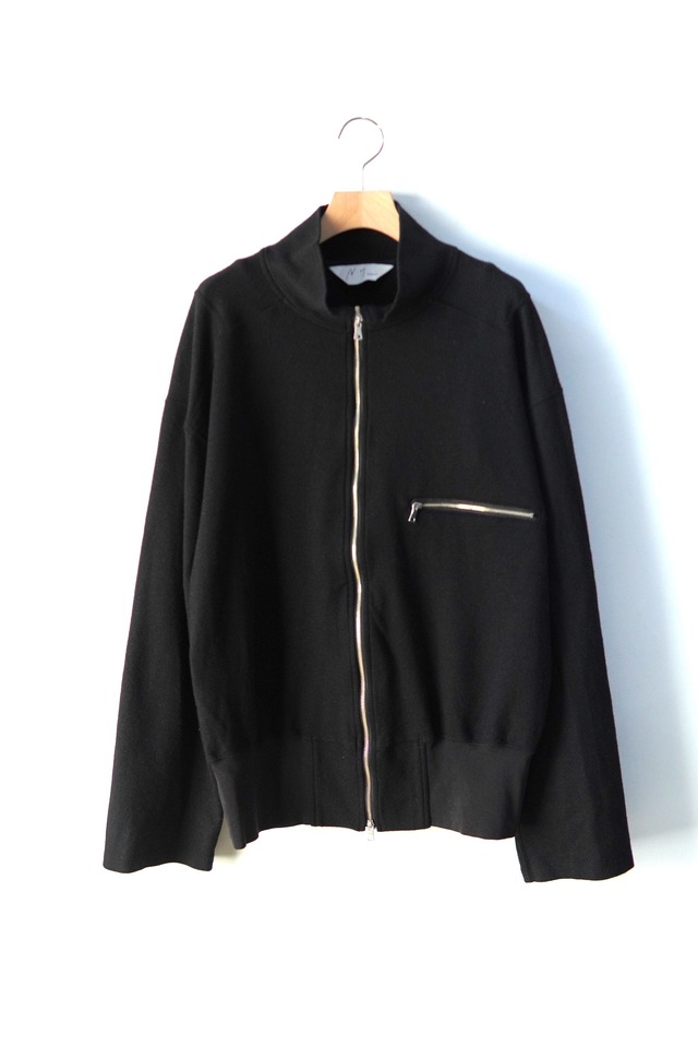 ANCELLM /  SHRINK WOOL ZIP UP STAND BLOUSON / ANC-CT178