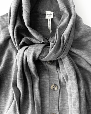 HERMÈS　BOW-TIE WOOL CARDIGAN