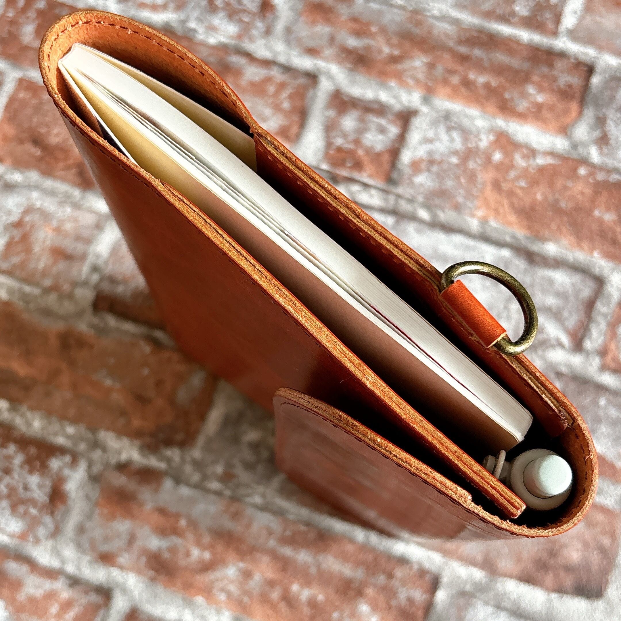 ステッカー特典付き】本革 ノートカバー ほぼ日カズン MDノート A5