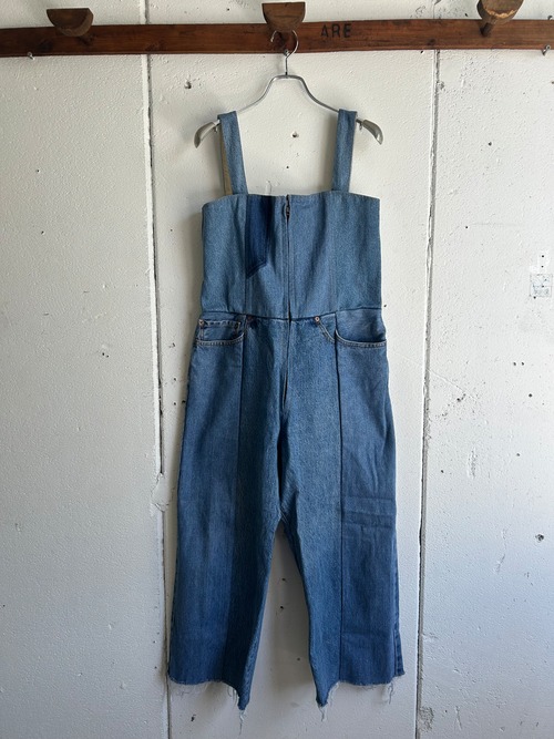 77circa wide denim overall