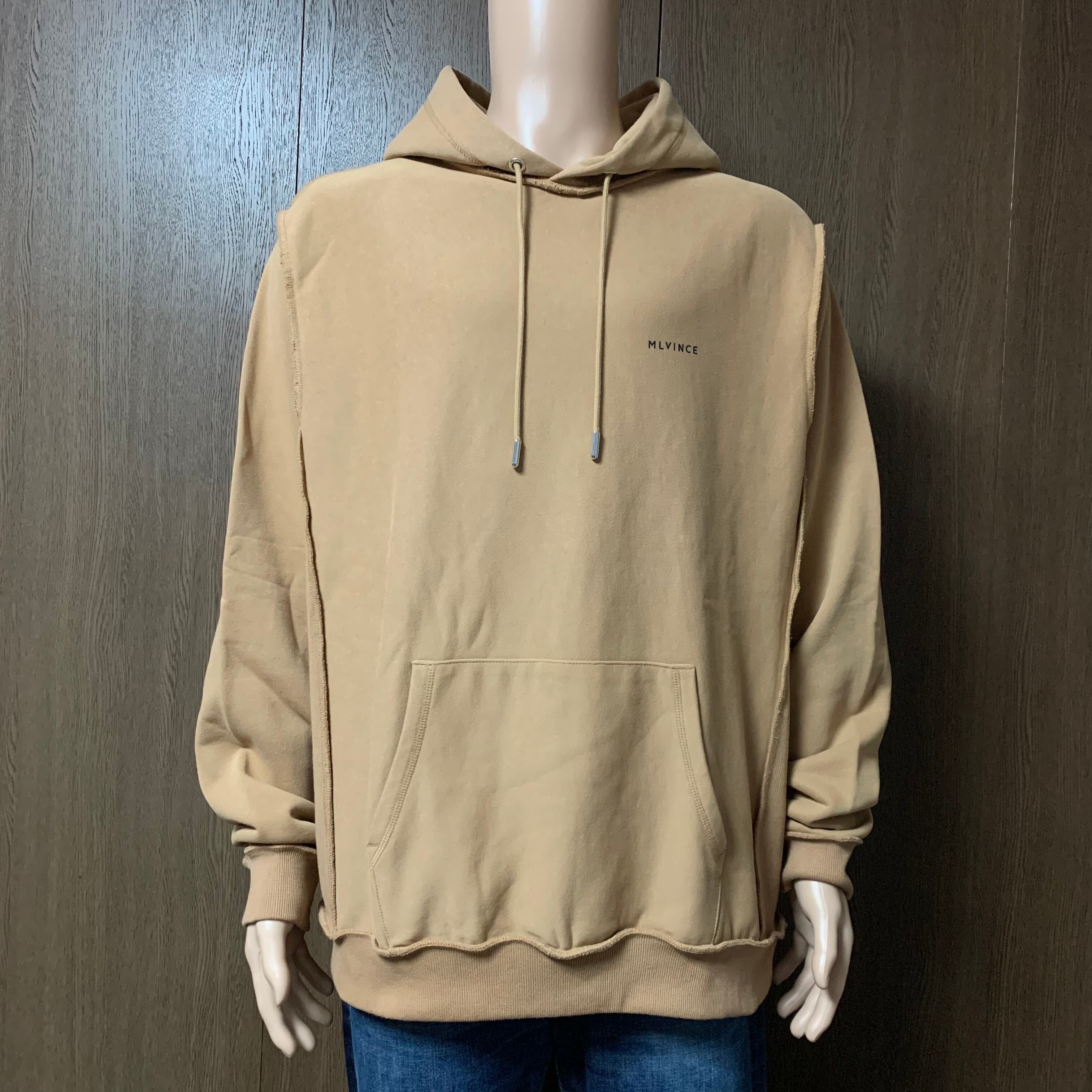 古着・未使用品】MLVINCE ワンポイントロゴプルオーバーパーカー 