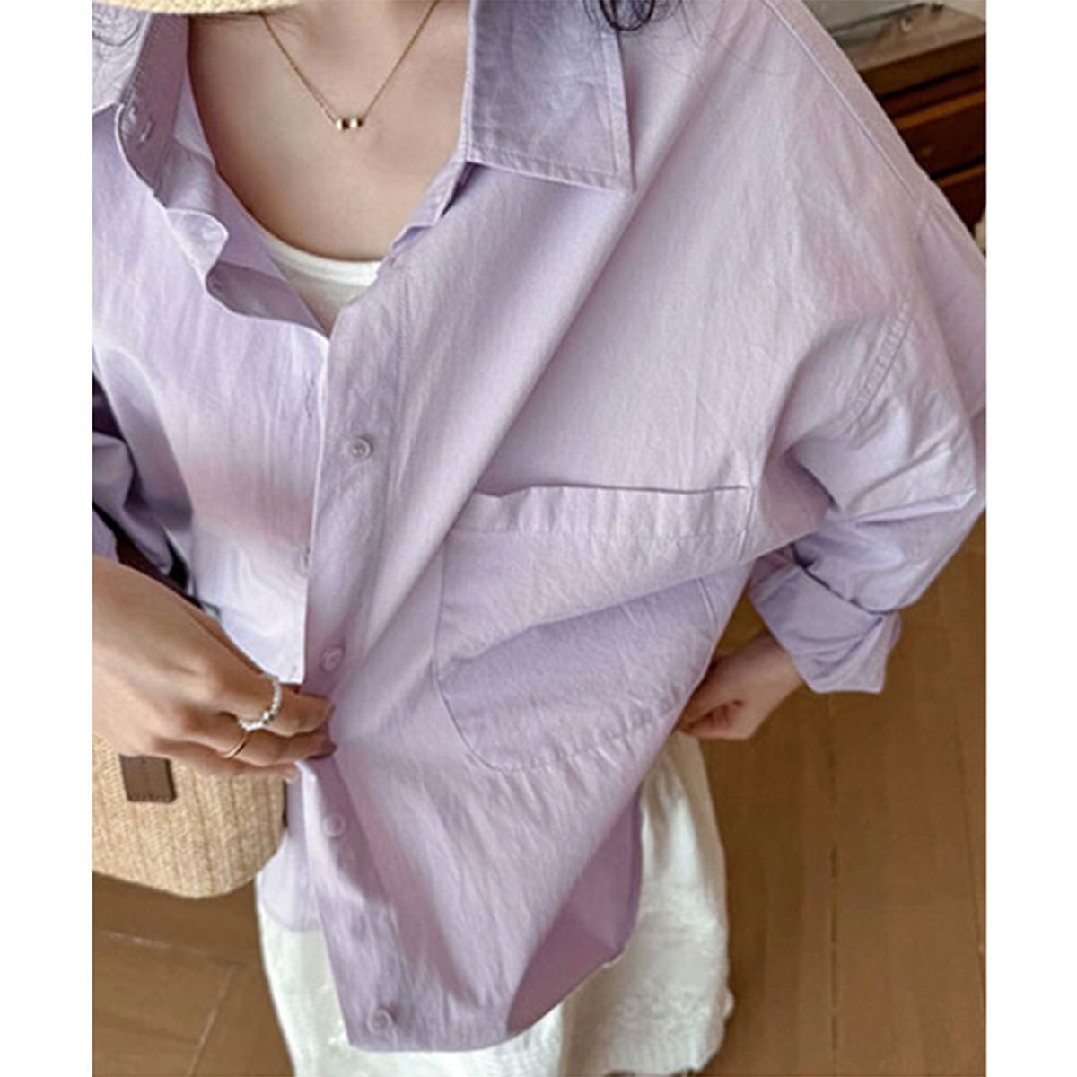 シャツ 長袖 オーバーサイズ レディース 春夏秋 韓国 シンプル 大人 きれいめ カジュアル 無地 トップス 羽織り 体型カバー ゆるシャツ ゆったり オフィスカジュアル 大人可愛い 大人女子