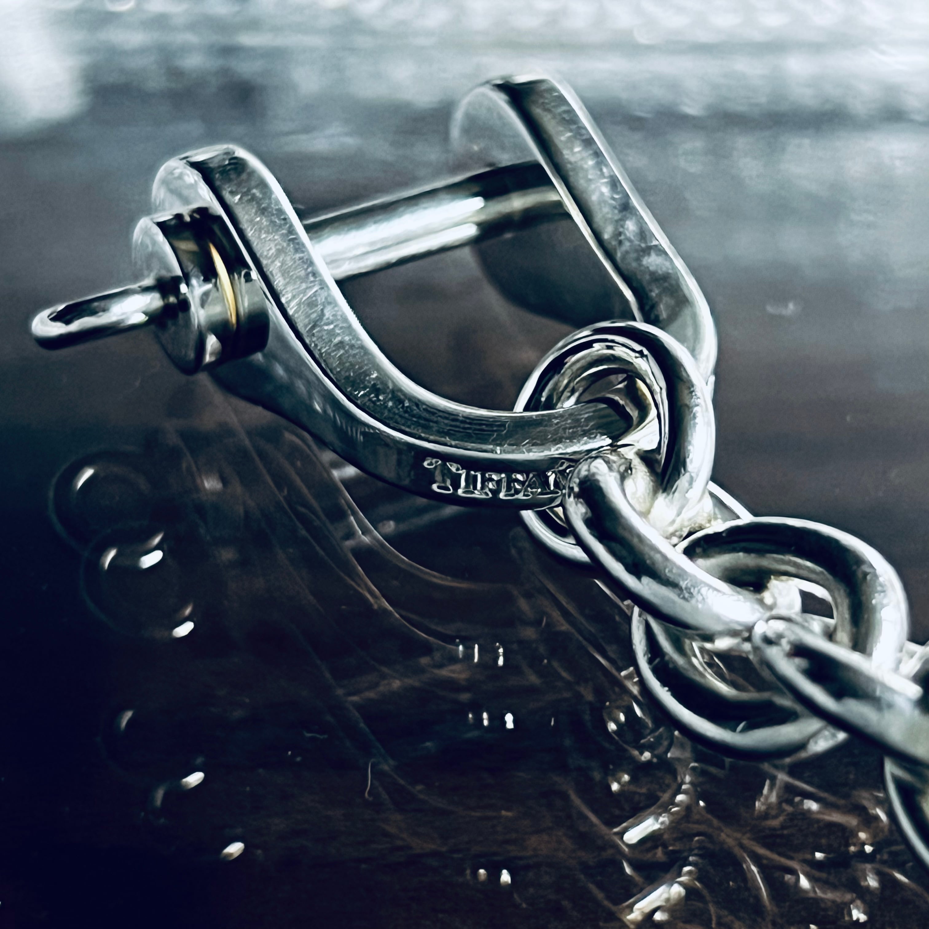 ヴィンテージ TIFFANY ティファニー ダブル ええ シャックル キーリング