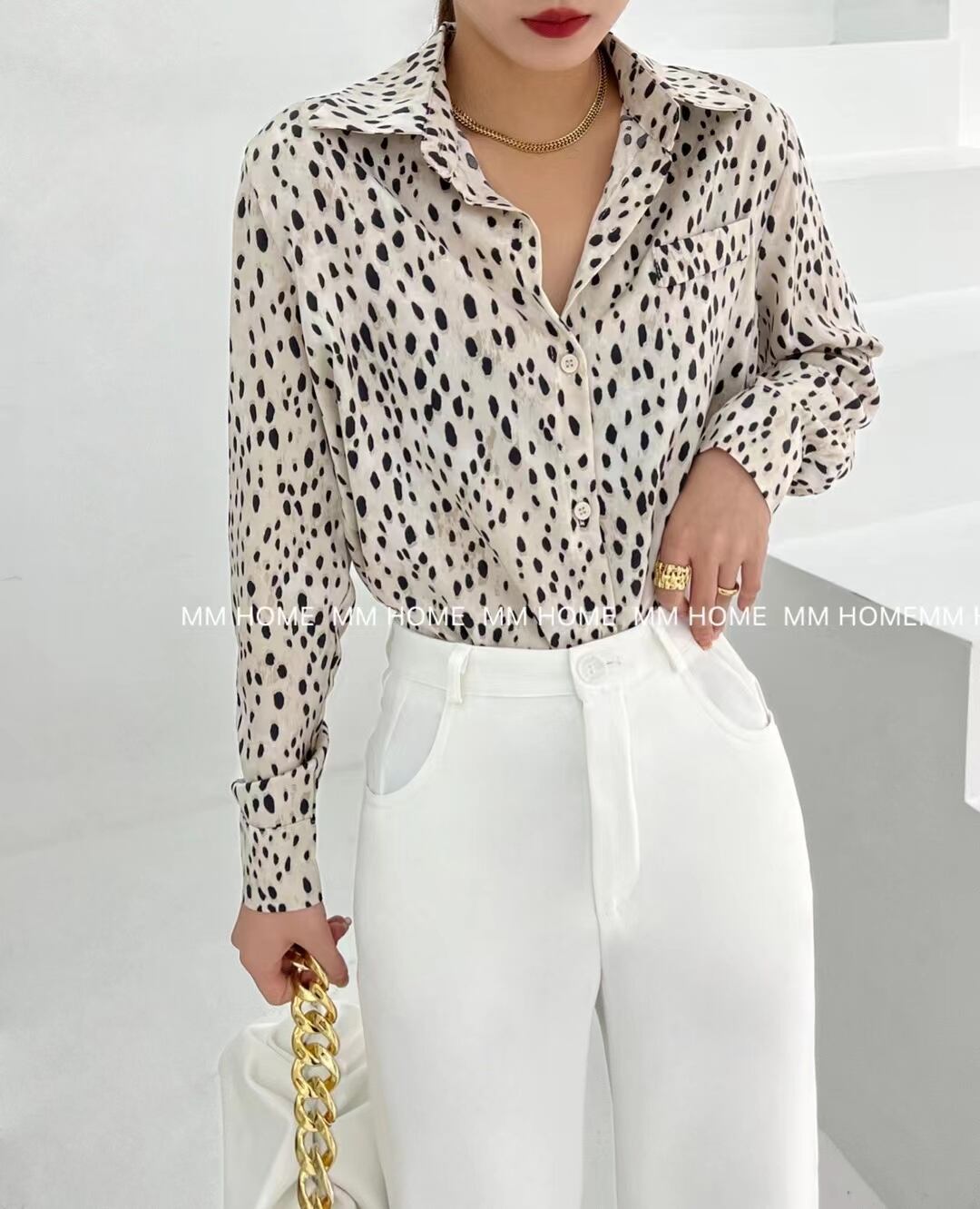 アニマル柄ブラウス　AJ42441-817