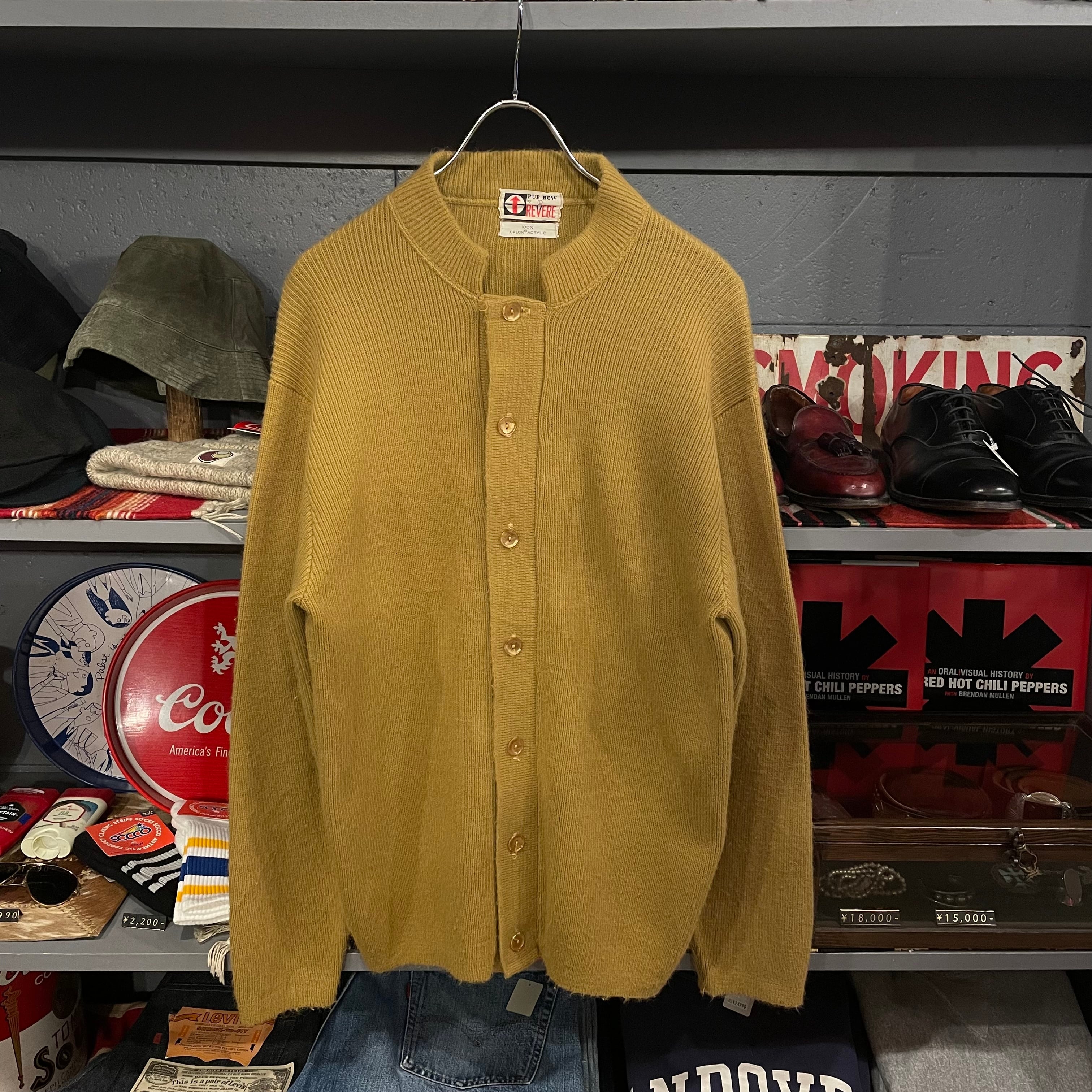 60s 70s revere アクリル カーディガン vintage 60s REVERE Acrylic Knit Cardigan | VOSTOK