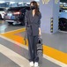 セットアップ レディース パンツスーツ 長袖 ジャケット テーラードジャケット Vネック カシュクール ワイドパンツ ゆったり 個性的 4color モード きれいめカジュアル 上下セット おしゃれ