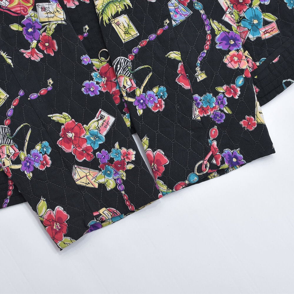 90s～ REQUIREMENTS フローラルパターン キルティング ジャケット