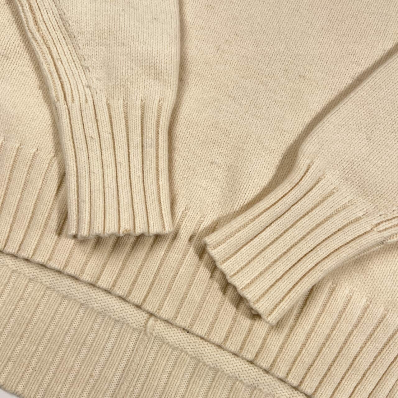 カシミヤ混 MACPHEE マカフィー タートルネック ウール ニット セーター M/ホワイト アイボリー 系 レディース