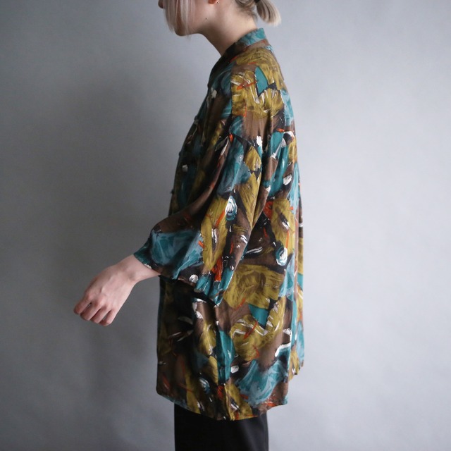 good coloring art pattern loose h/s shirt