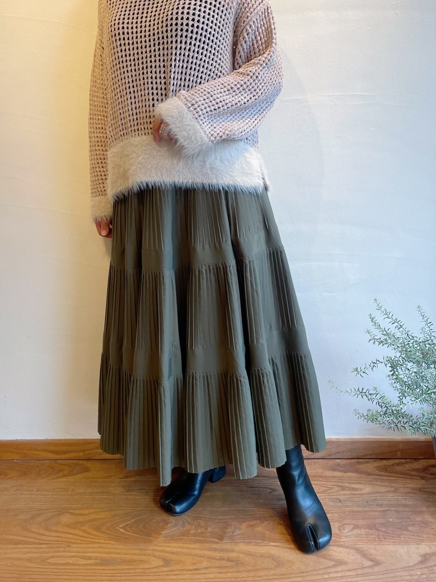 Theory 20ss プリーツスカート ダークスカイ Theory 20ss プリーツスカート ダークスカイ