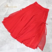 社交ダンス 衣装 スタンダード スカート レッスンウェア レディース レッド系 Fantasy ファンタジー 赤 無地 練習着 編み上げ フォーマル スカート 衣装 ゆらめく 赤色 ダンス 衣装 日本製 フォーマルウェア 練習着 レディース スカート 大人 練習用 スカート 伸縮性 おしゃれ 編み上げデザイン ダンスレッスン 社交ダンス 女性用 スタイルアップ コーディネート セットアップ