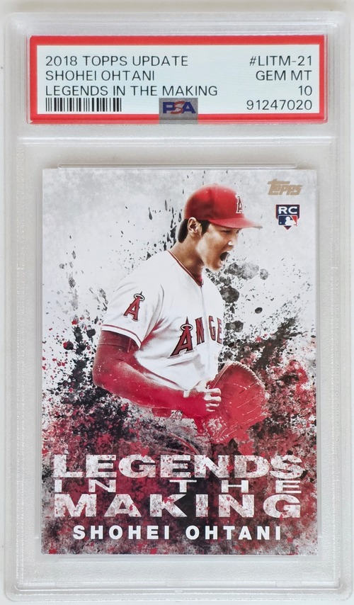 Shohei Ohtani | 2018 Topps Update #LITM - 21| LA Angeles | Legends in the Making |PSA GEM MT 10