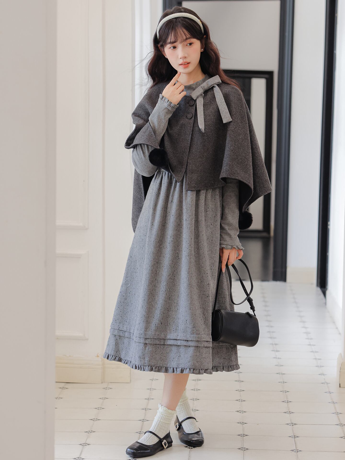 花柄ロングフレアワンピース D1339 | udresser