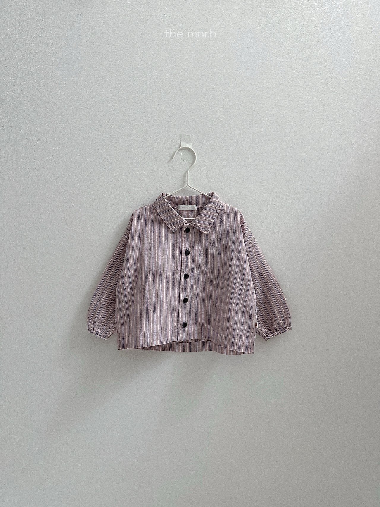 送料無料【予約】/ ウディストライプシャツ / minirobe