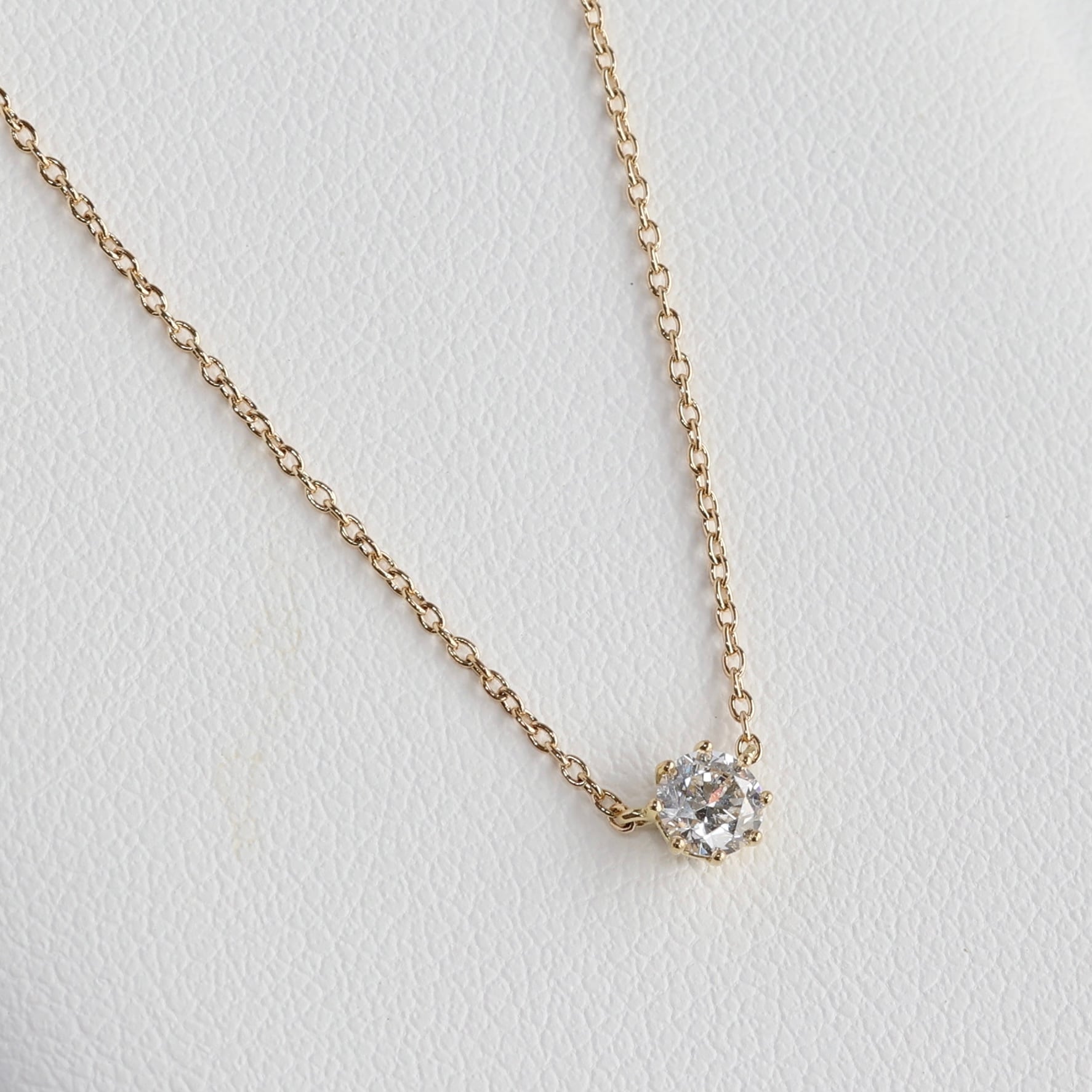 K18 AHKAH ソルティアラウンド ダイヤモンド 0.15ct ネックレス  