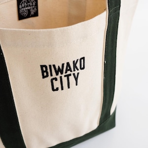 BIWAKO CITY   / EMBROIDERY LOGO TOTE BAG
