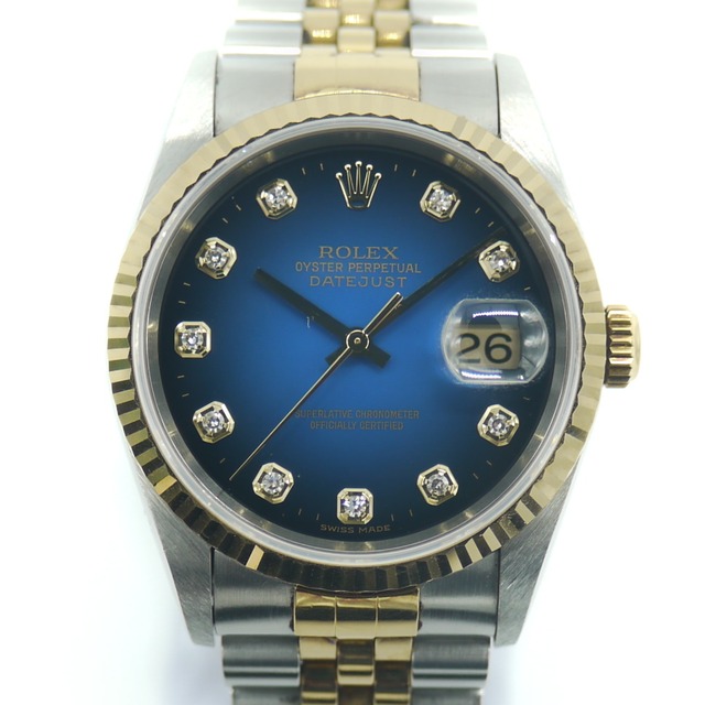 ROLEX ロレックス デイトジャスト 10Pダイヤ 16233G T番 SS/YG 自動 