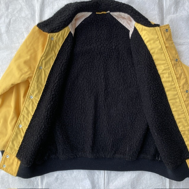 Kodak ボアブルゾン 80s イエロー 企業物 日本製 ヴィンテージ古着 画像3