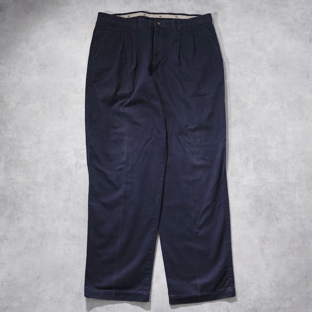 ドッカーズ リーバイス W37 チノパン ボトム パンツ 古着 紺 17418