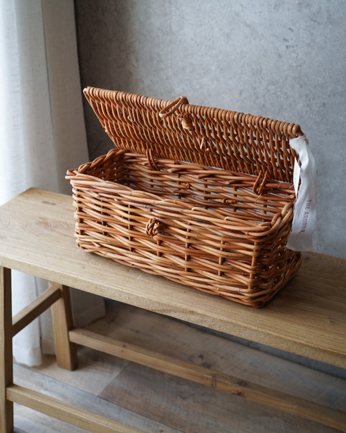 【アラログ】 蓋付きスリムバスケット S