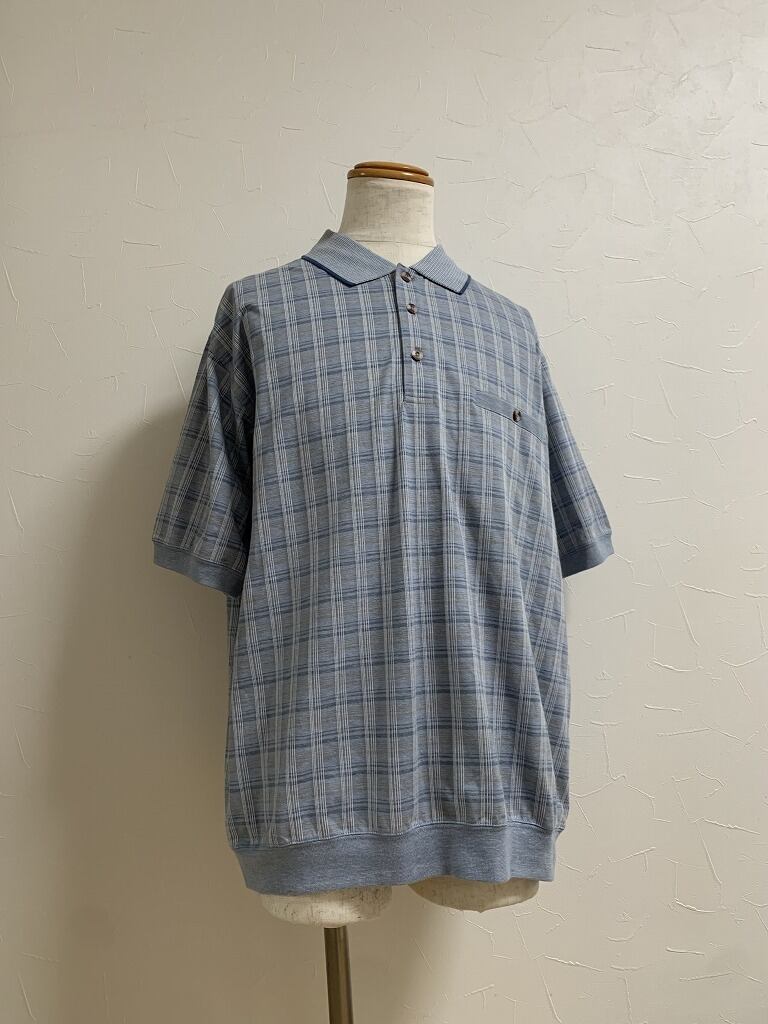 Check Pattern Design Short Sleeve Polo Shirt