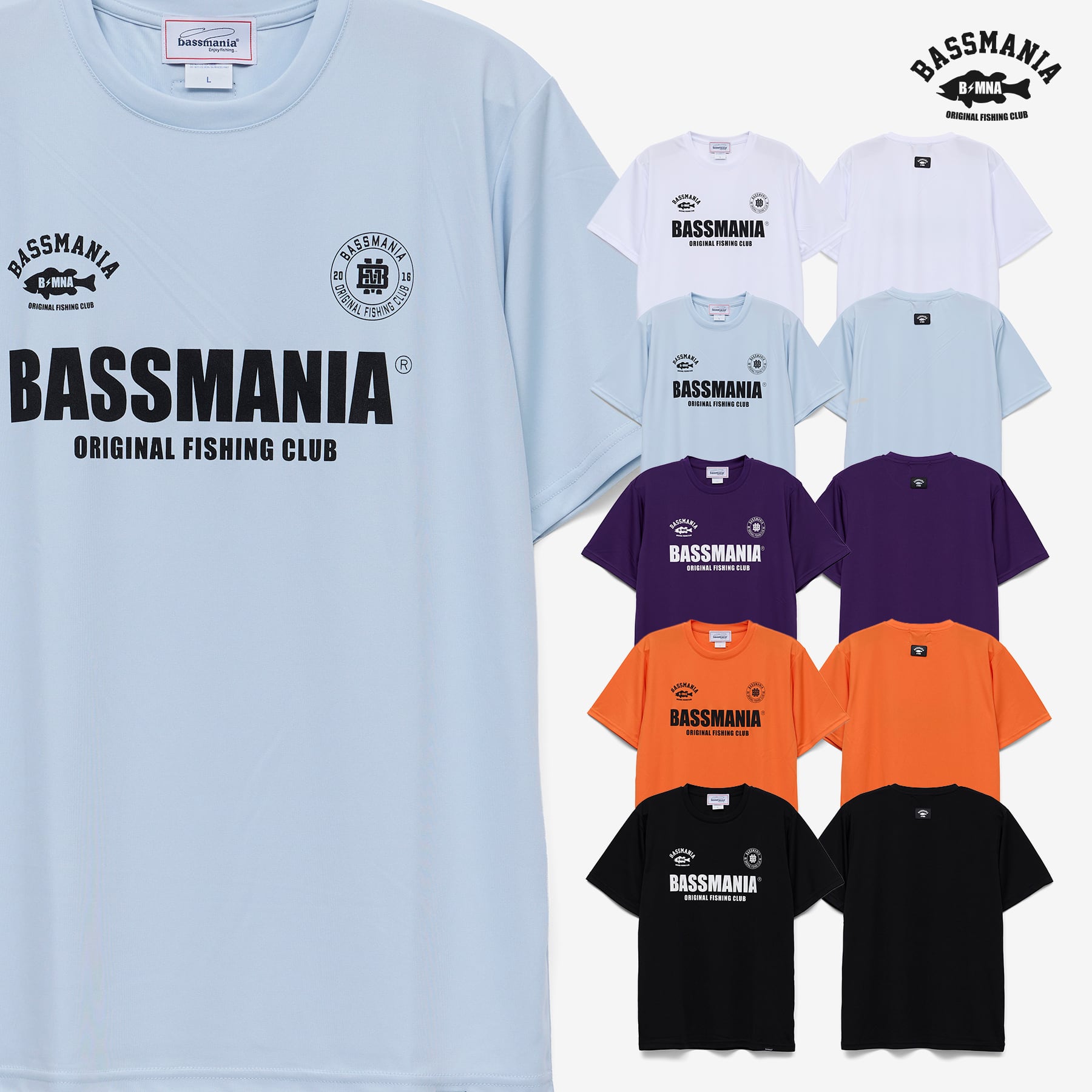 bassmania バスマニア パタゴニアパロディー Tシャツ L BASSMANIA GAME LOGOドライスムースTシャツ [BLK] | bassmania.jp