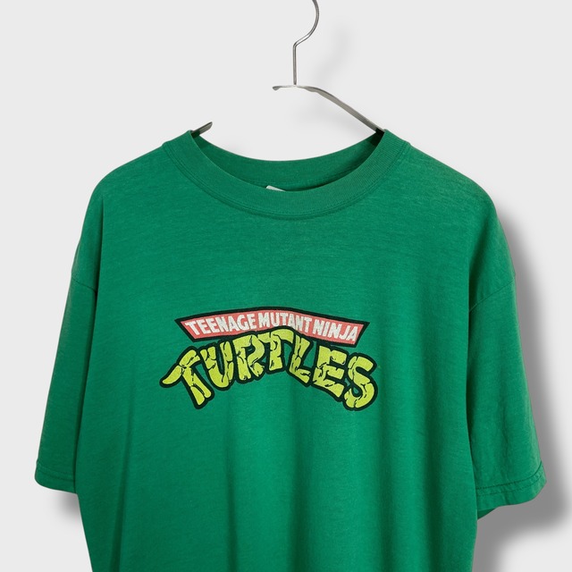 ミュータントタートルズ　ロゴTシャツ　緑　メキシコ製　00s