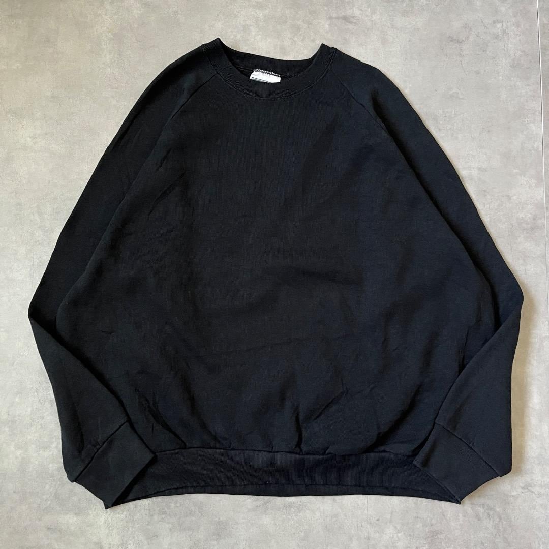 フルーツオブザルーム 無地 スウェット 古着 00s XL 黒 17103