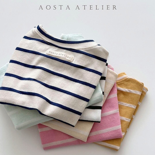 «予約»«Aosta» Border Tops ボーダーカットソー 6colors