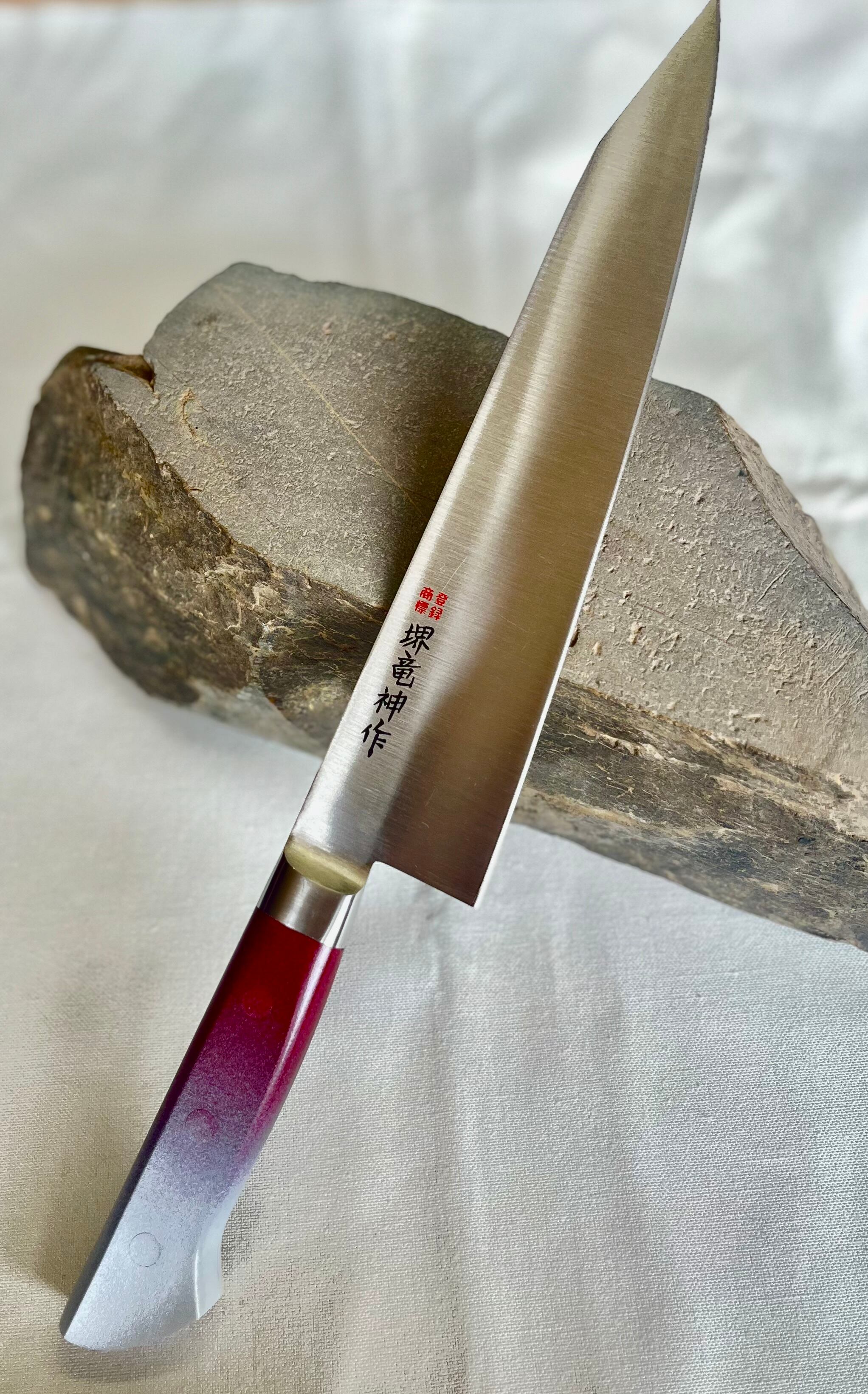 25 不錆牛刀包丁 並 21cm | 堺打刃物のカモシタ