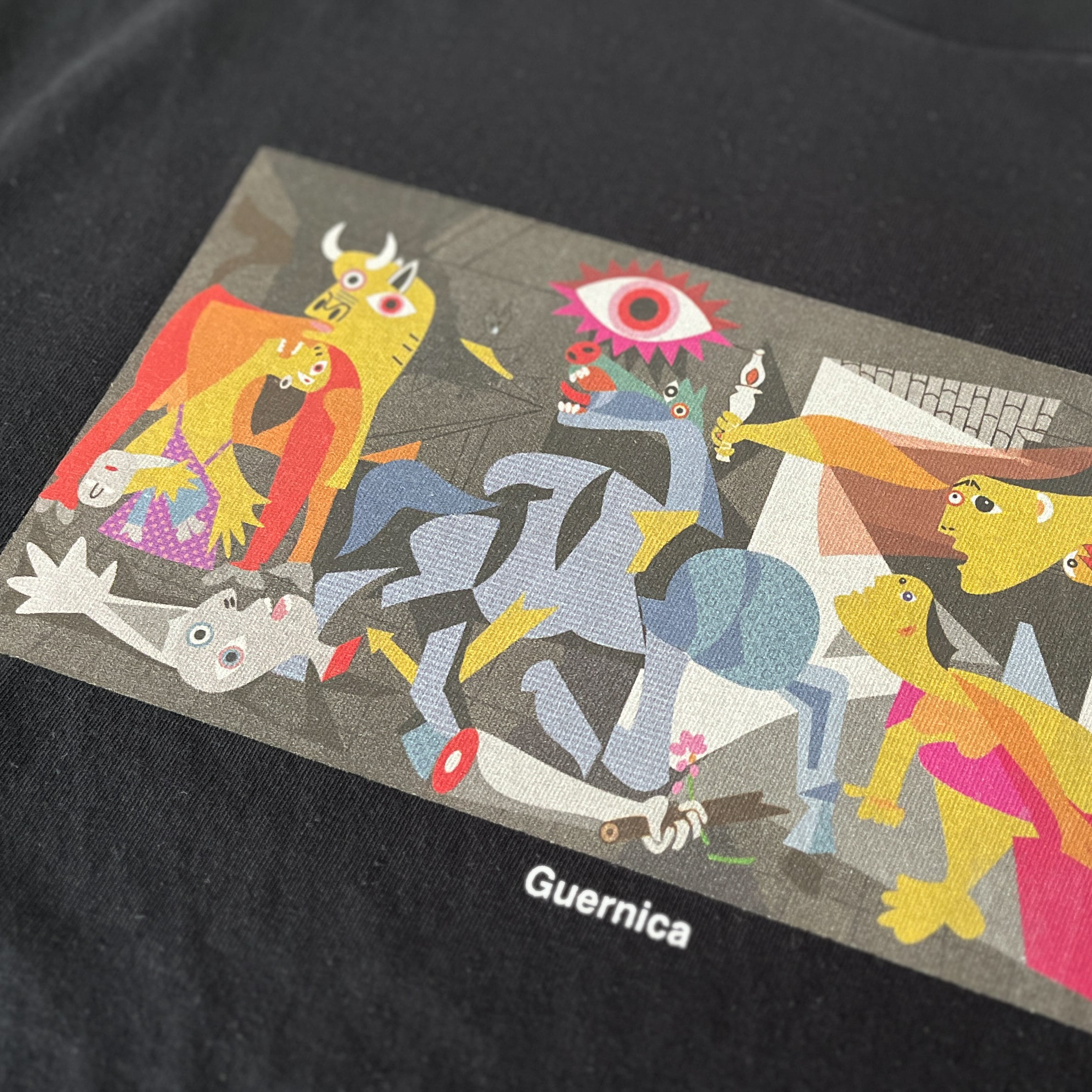 WEB限定】ピカソ Tシャツ ゲルニカモチーフ ブラック | hmm, by WEB限定】ピカソ Tシャツ ゲルニカモチーフ ブラック | hmm, by