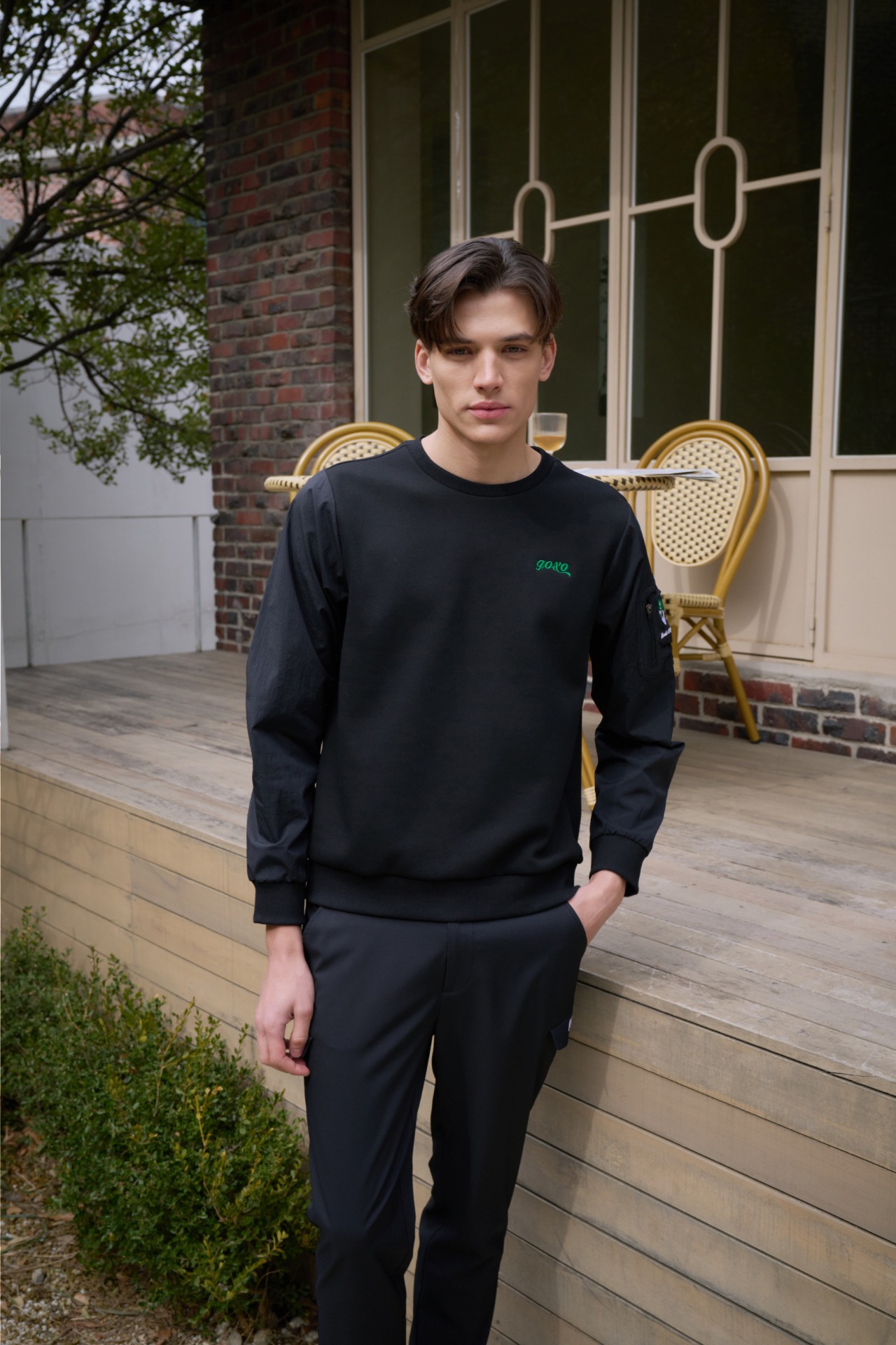 GOXO ゴーエックスオー スワッグボールウーブンハイブリッドマンツーマン ブラック