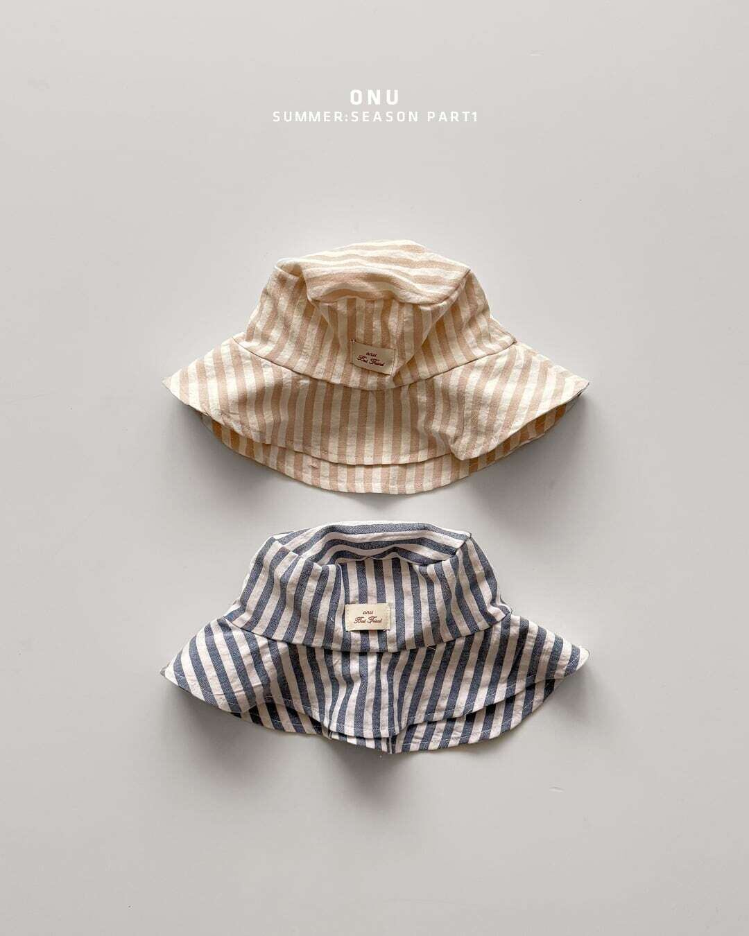 【予約】onu Stripe bucket hat free (ages 2~5)