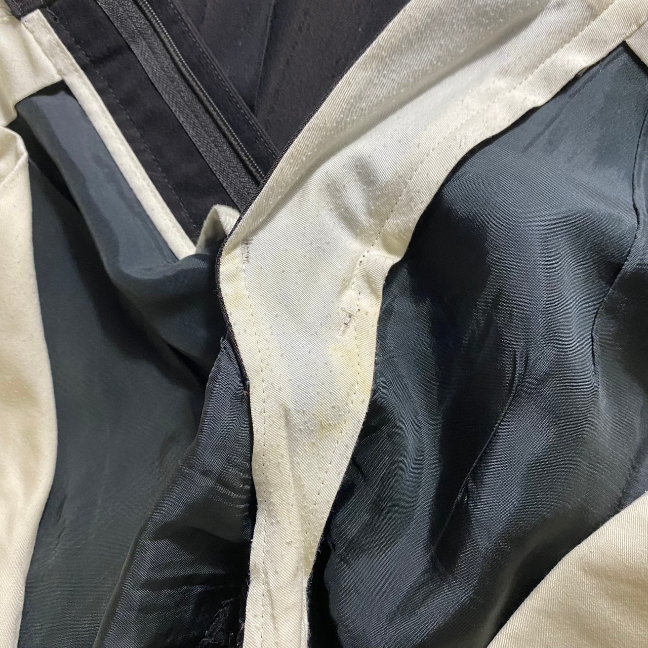 JEAN PAUL GAULTIER brown stripe slacks