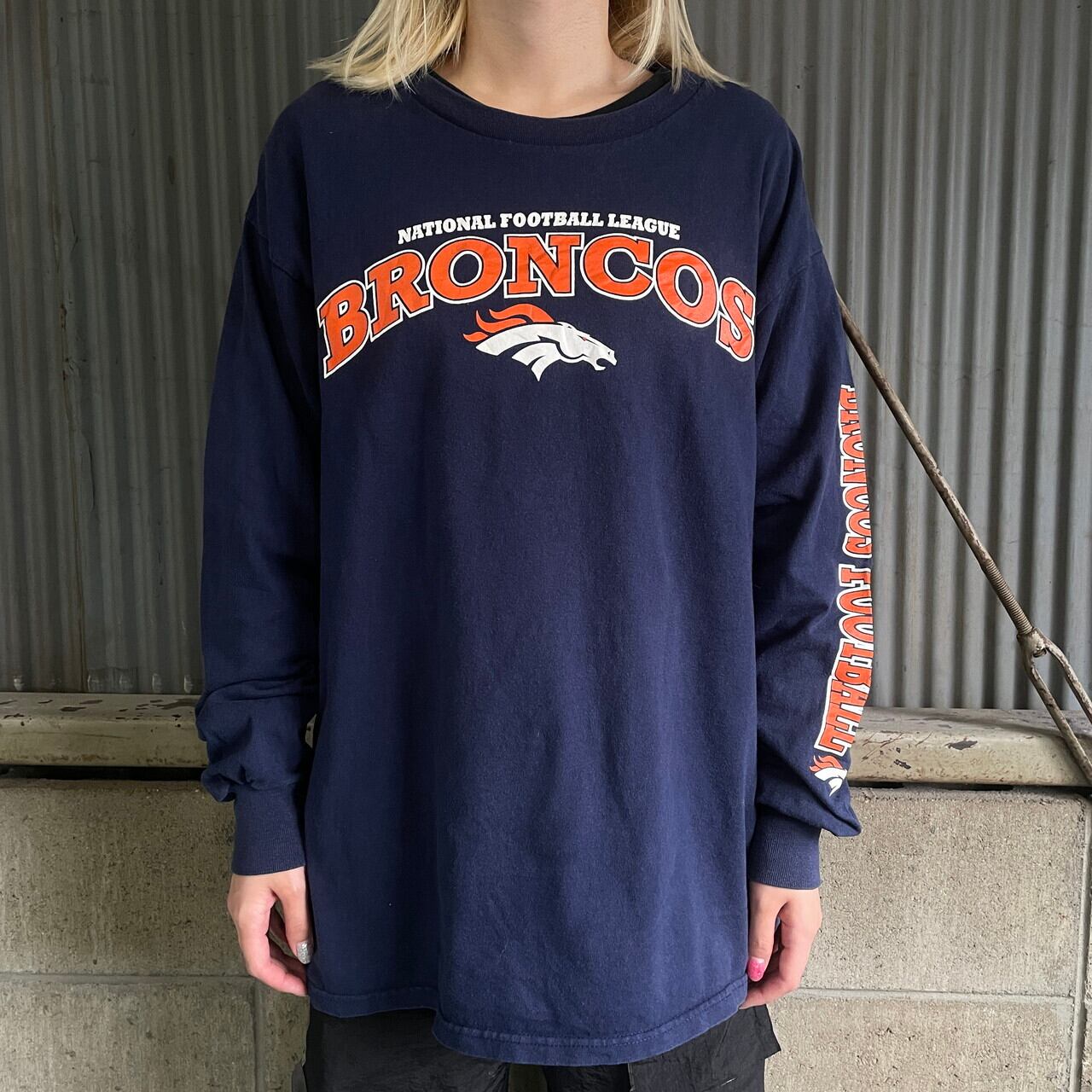 NFL DENVER BRONCOS デンバーブロンコス AFC CHAMPIONS LEAGUE 1998 スポーツプリントTシャツ メンズXXL /eaa333408