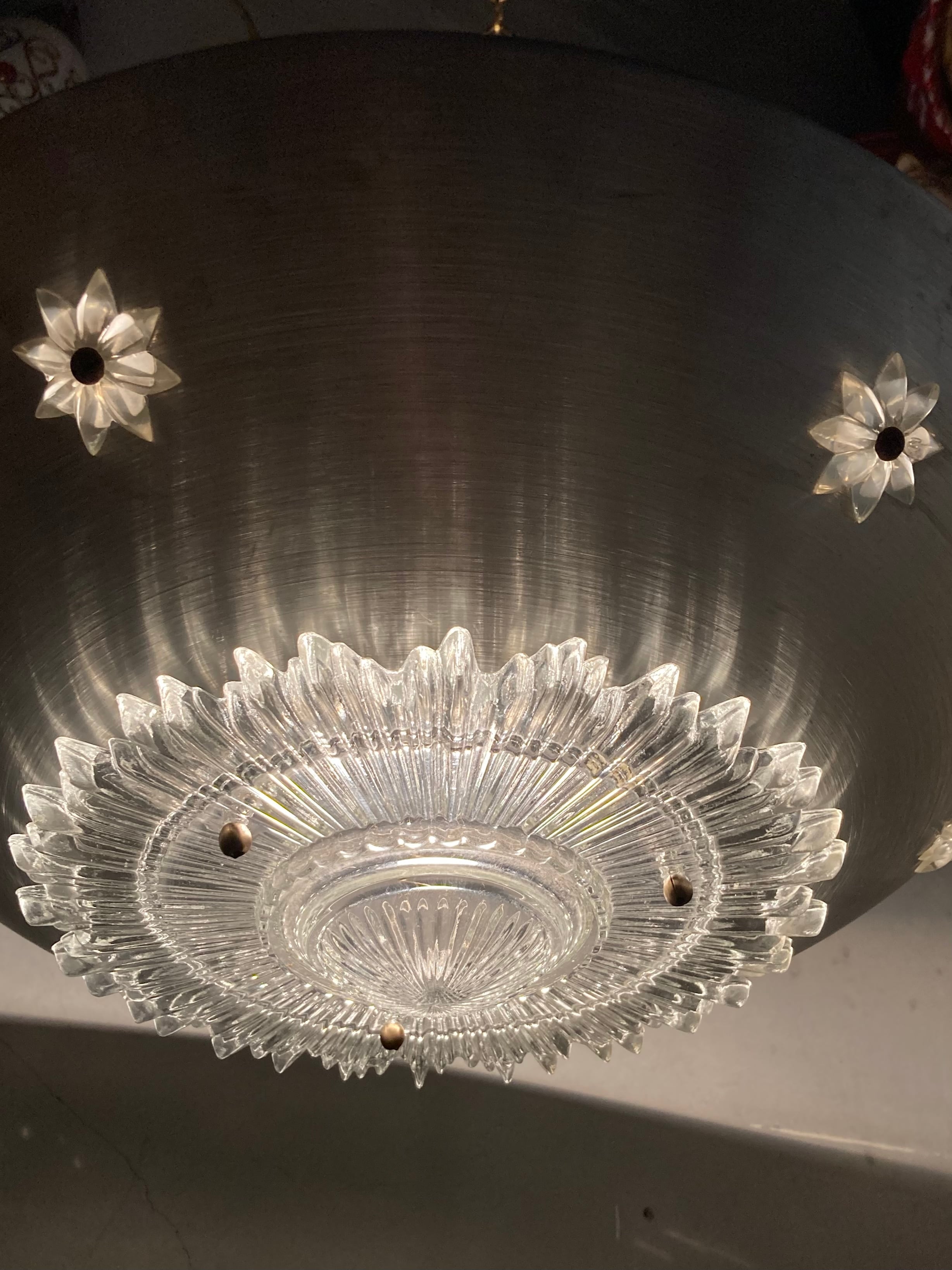 VINTAGE ATOMIC CEILING  LAMP (beady antiques)