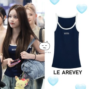 ★Hearts2Hearts カルメン 着用!!【LE AREVEY】SLEEVELESS NAVY