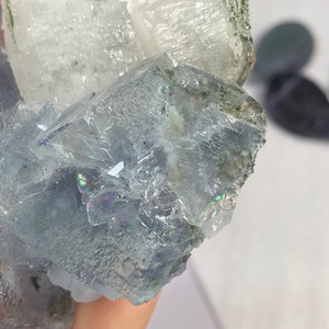 希少カラー スカイブルーフローライトクラスター