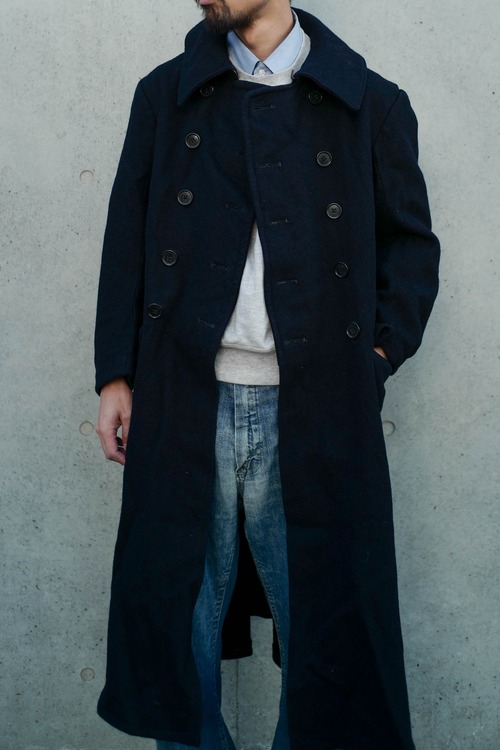 フランス軍　ウールのダブルブレストコート②